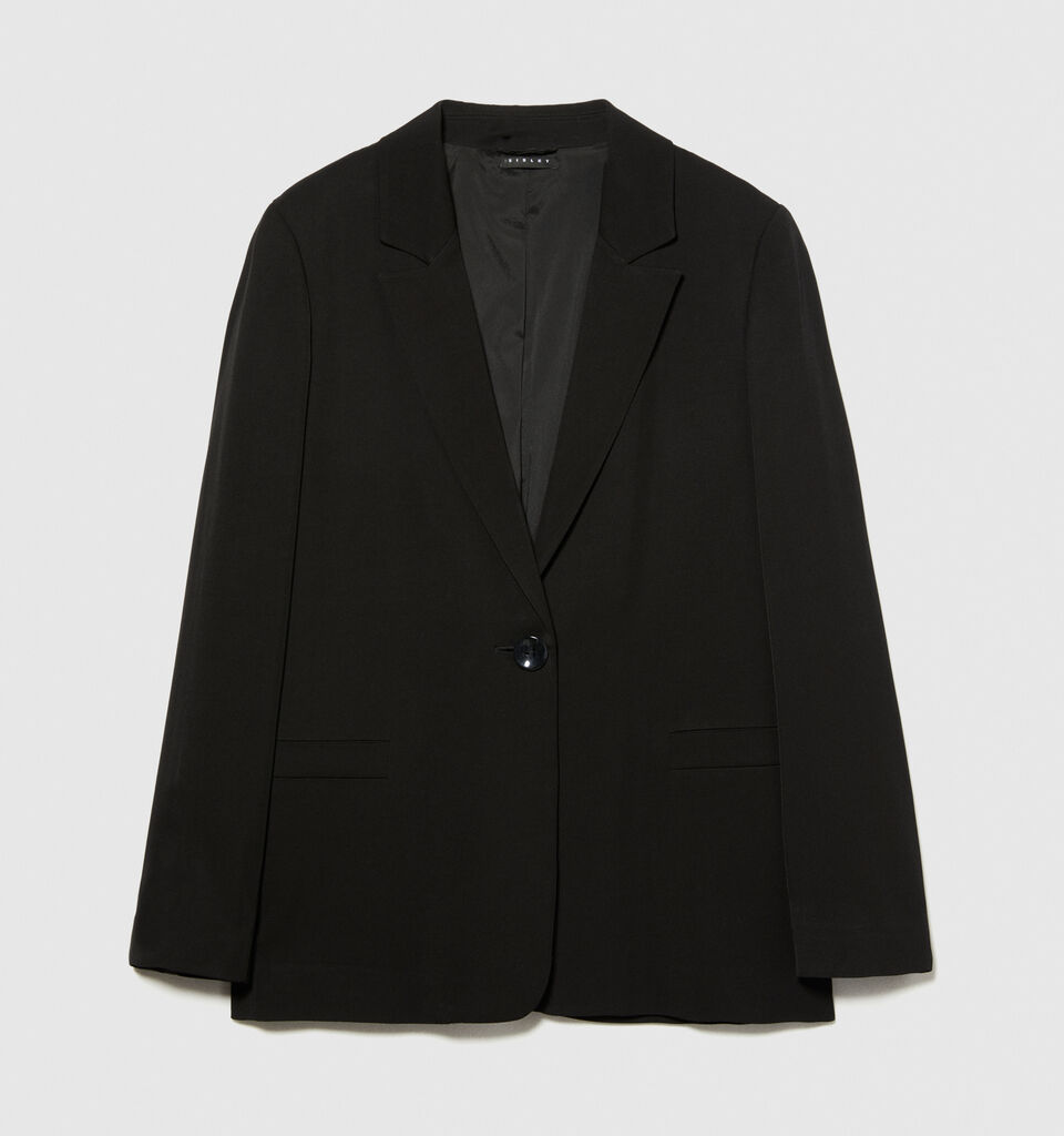 Single-breasted blazer - women's blazers - Black | Sisley image number 6